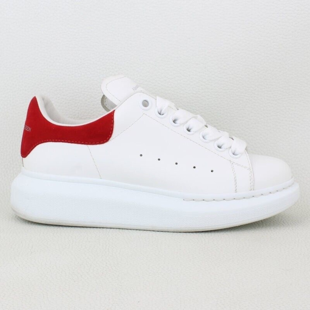 Alexander McQueen White and Red Sneakers